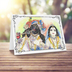 ‘Radha Govardhandhari’ Greeting Card