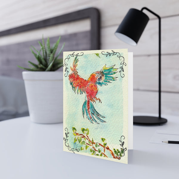 Parrot Greeting Card