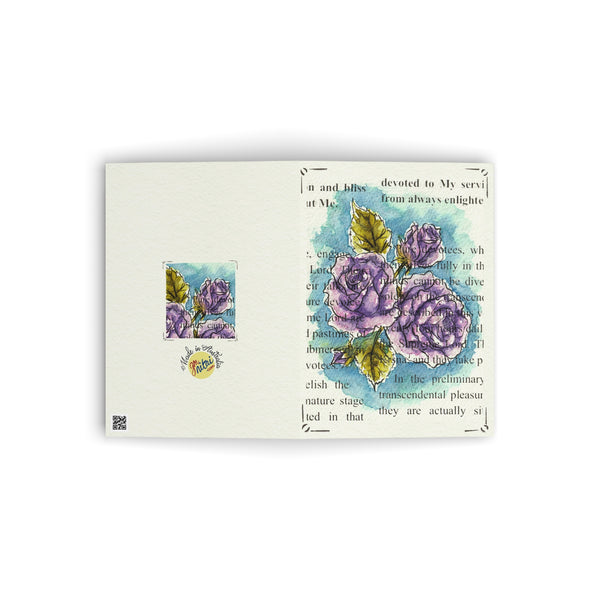 Purple Rose Greeting Cards