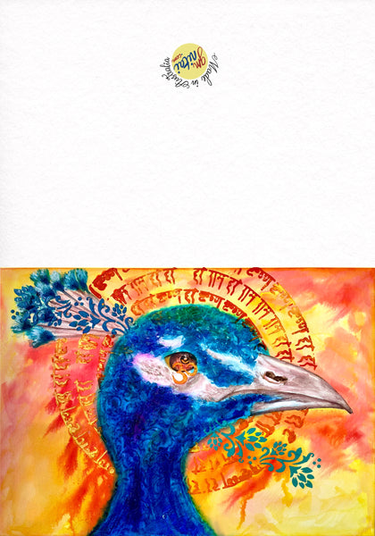 Peacock’s Prayer Greeting Card