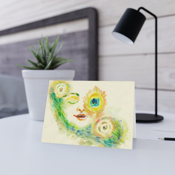 Peacock Dream Greeting Card