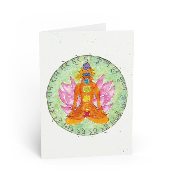 ‘Yogi Lotus’ Greeting Card