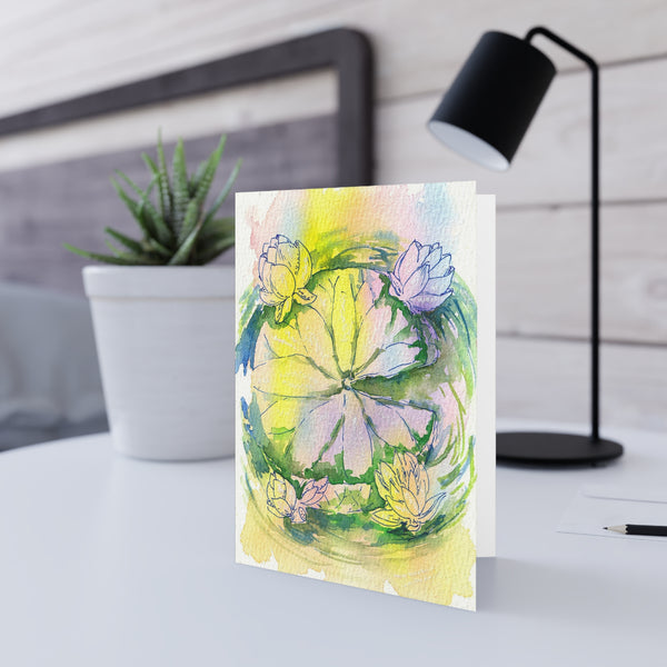 Lotus Swirl Greeting Cards