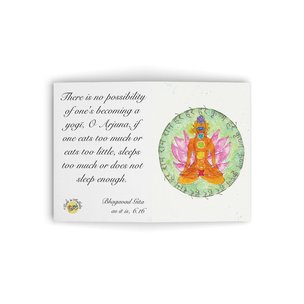 ‘Yogi Lotus’ Greeting Card