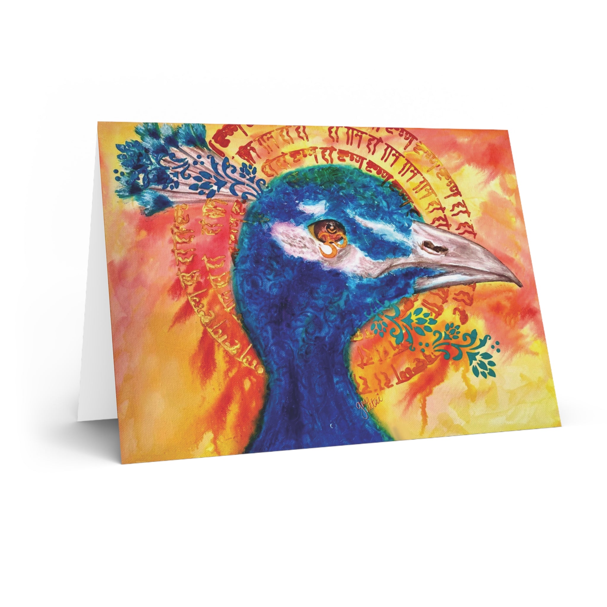 Peacock’s Prayer Greeting Card