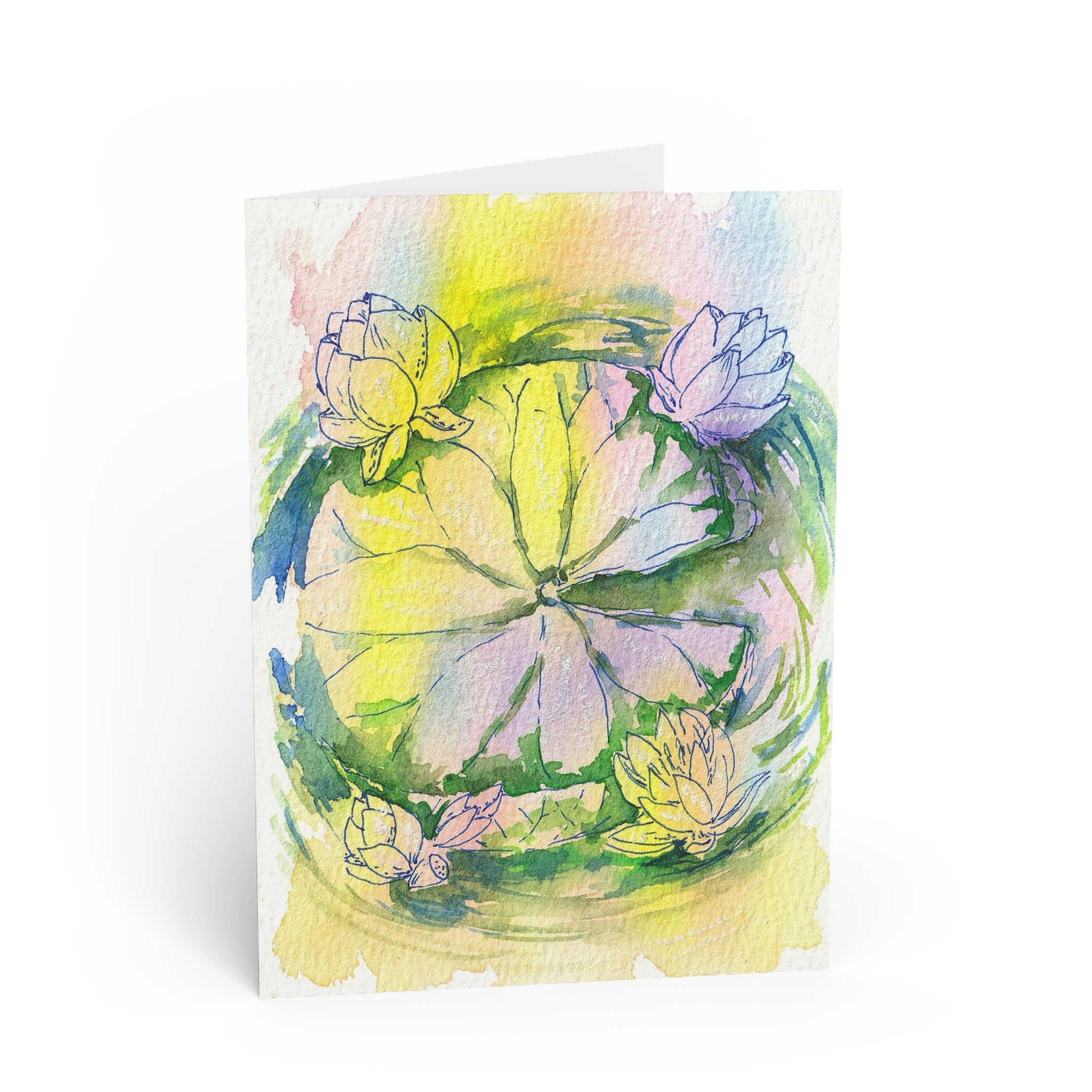 Lotus Swirl Greeting Cards