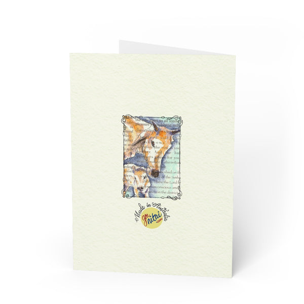 Cow and Calf Greeting Card