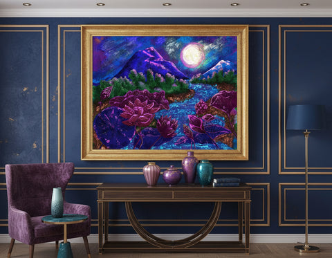 ‘Vraj by Night’ Thin canvas