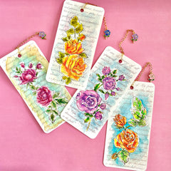 Vintage Rose Bookmarks