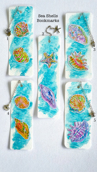 Sea Shells Bookmarks