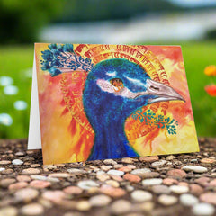 Peacock’s Prayer Greeting Card