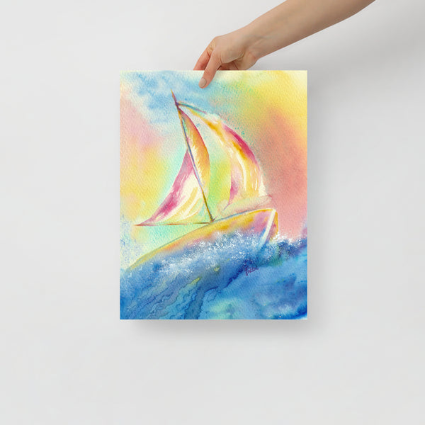 ‘Happy Sailing’ Poster