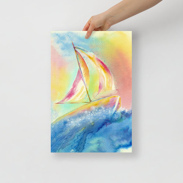 ‘Happy Sailing’ Poster