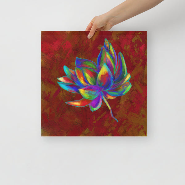 ‘Multi-coloured Lotus’ Poster