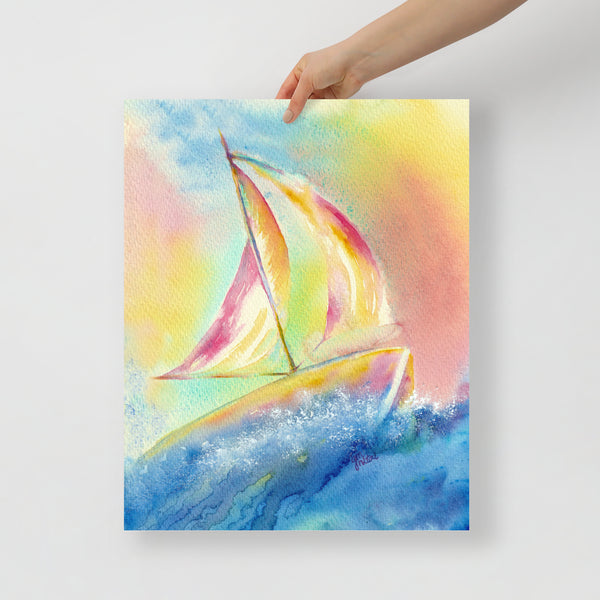 ‘Happy Sailing’ Poster