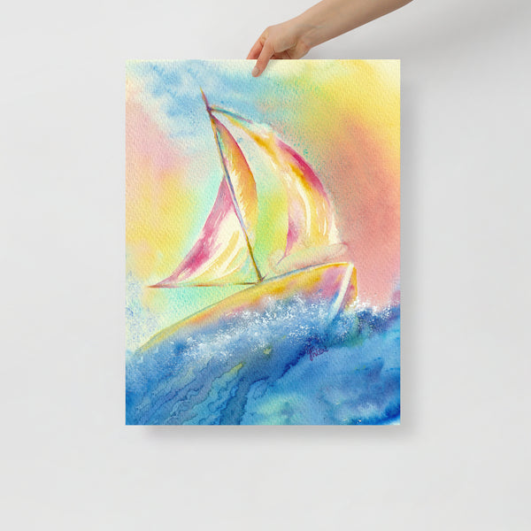 ‘Happy Sailing’ Poster