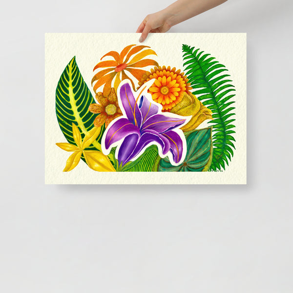 ‘Tropical Bouquet’ Poster