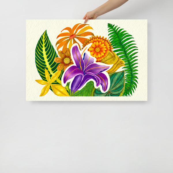 ‘Tropical Bouquet’ Poster