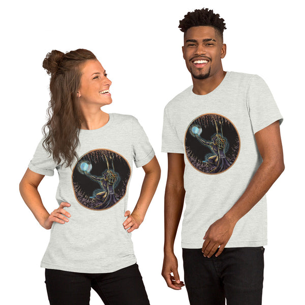 Bright ‘Moon Mood’ unisex t-shirt