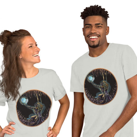 Bright ‘Moon Mood’ unisex t-shirt