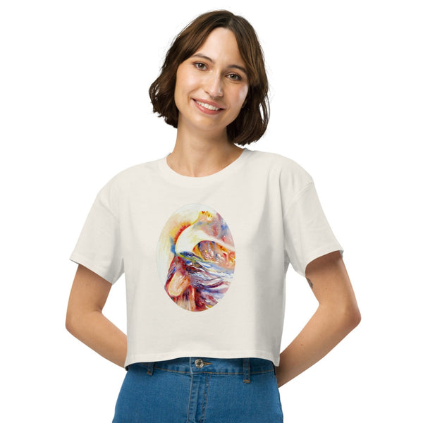 ‘Flow’ Women’s crop top