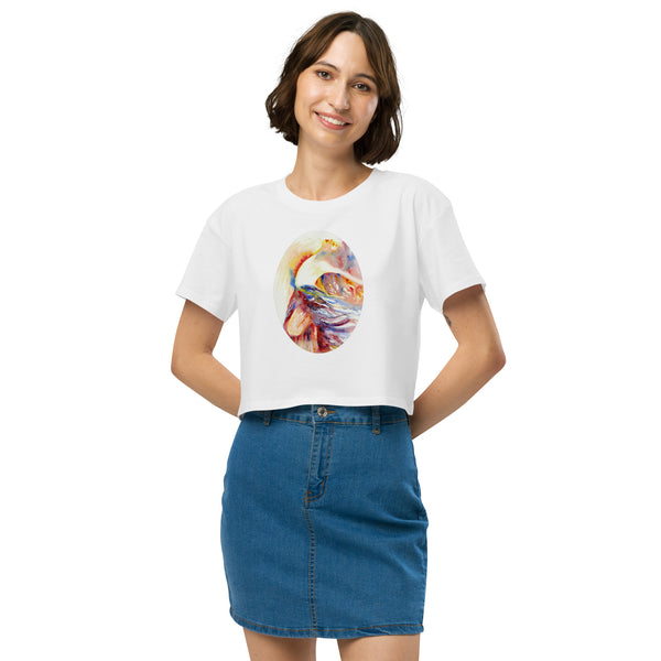 ‘Flow’ Women’s crop top